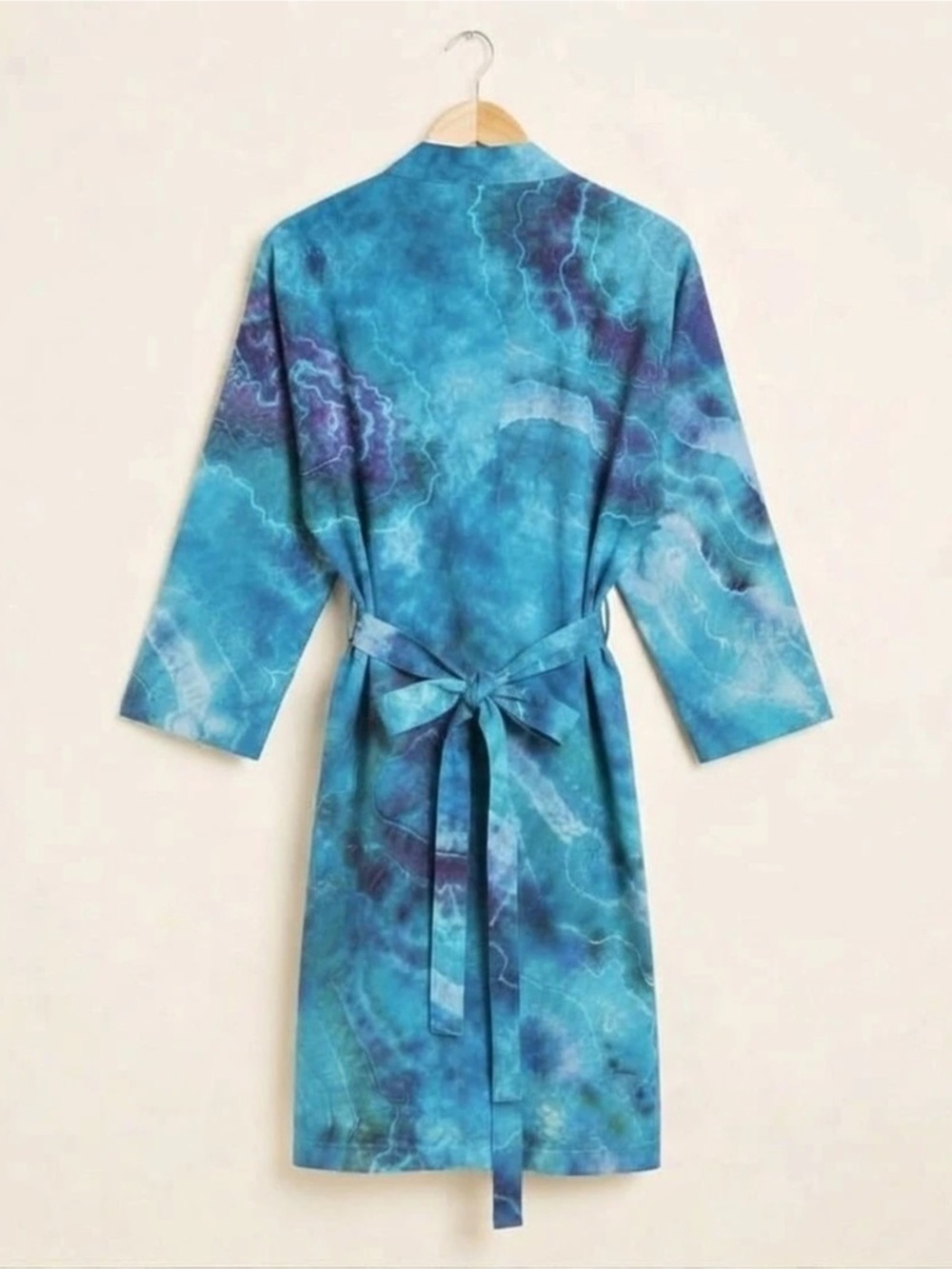 Ice Dyed Linen Robe - Picture 2 of 2